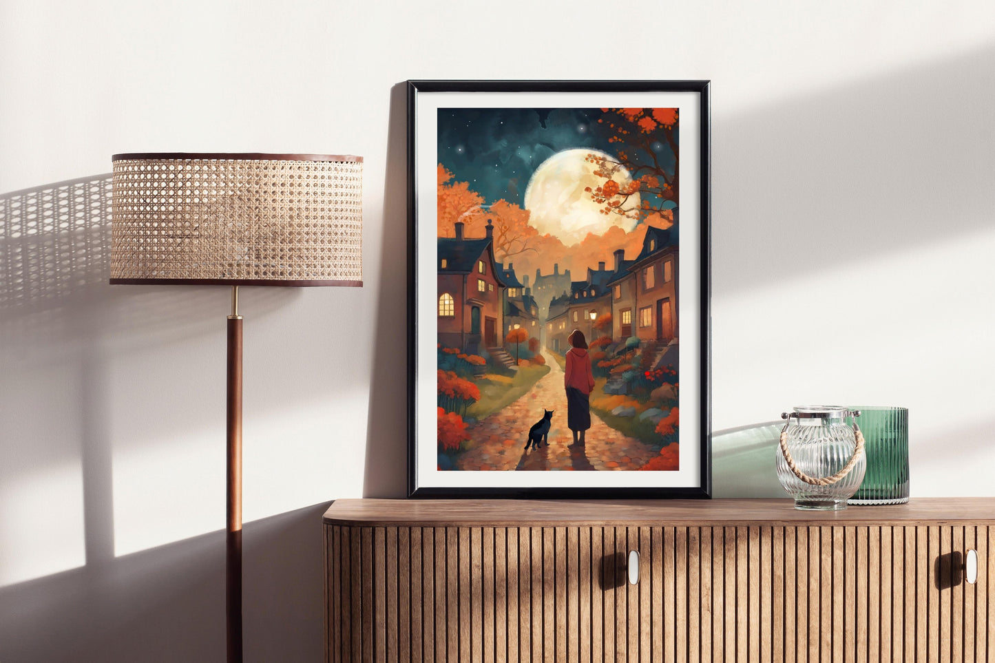 Luna Grande - Illustrated Print by Thomas Little