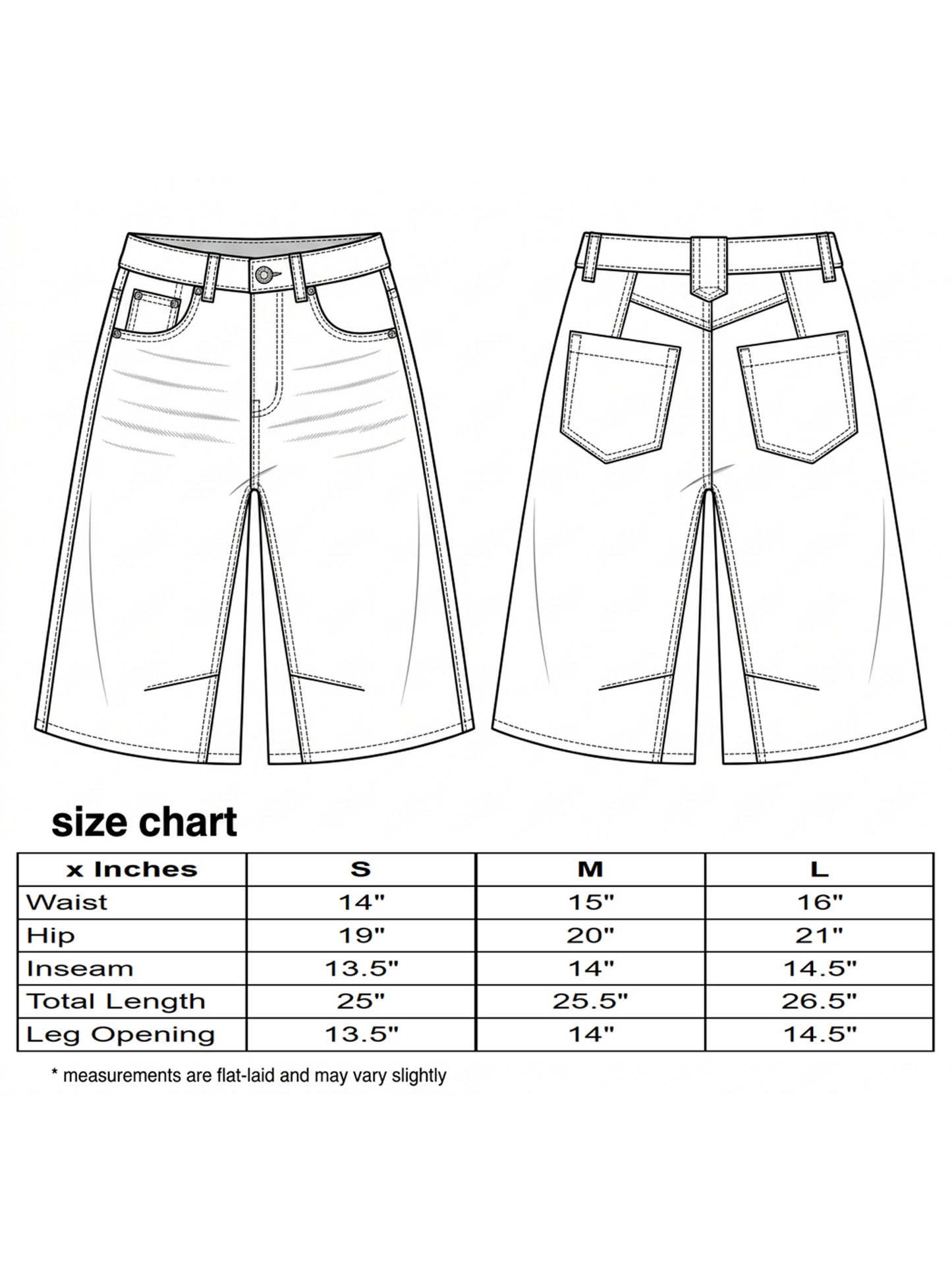 Denim Bermuda Shorts with Yoke Seam MAP3098 - By Aaron & Amber®
