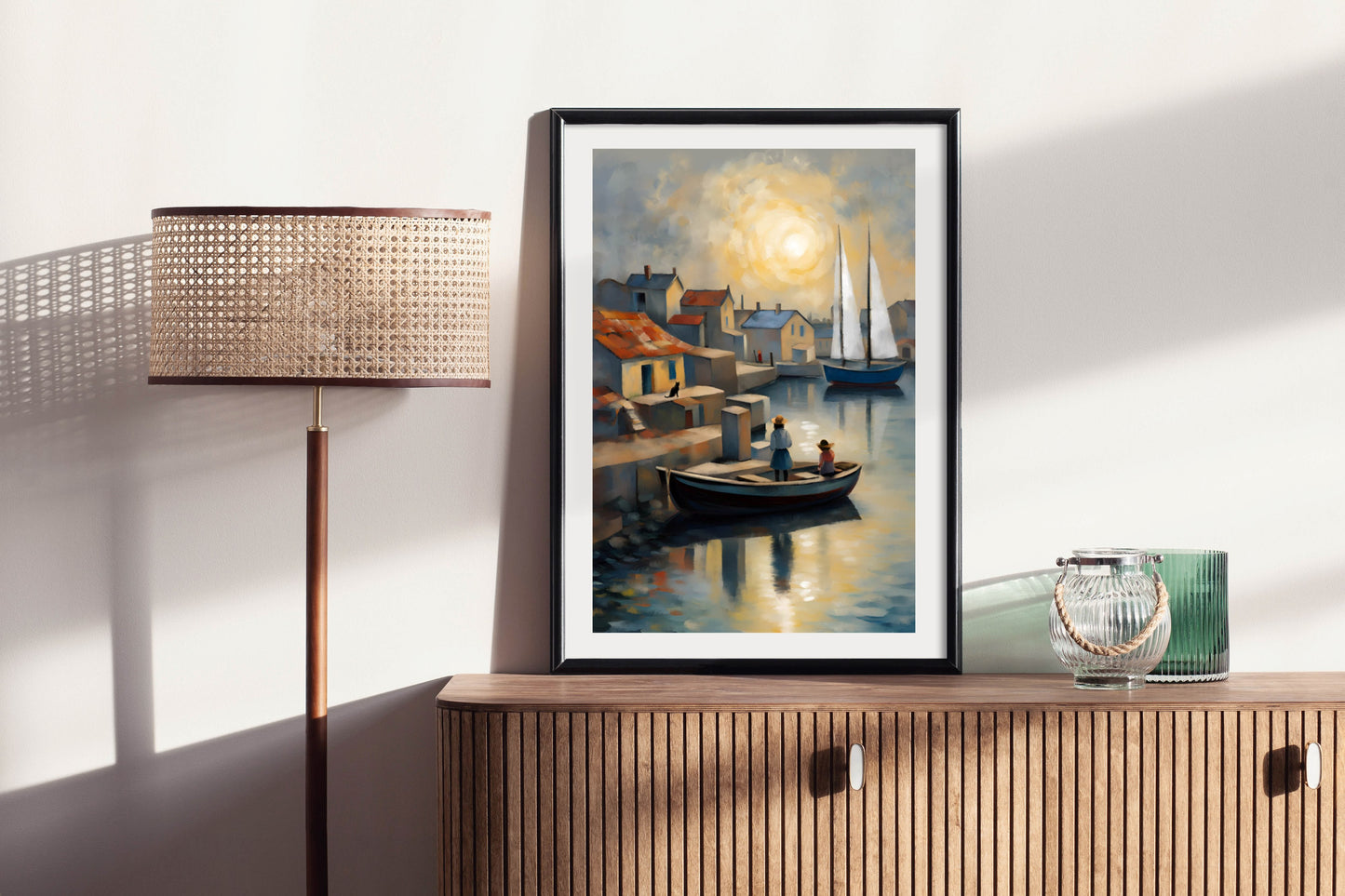 Mediterranean Afternoon - Illustrated Print by Thomas Little