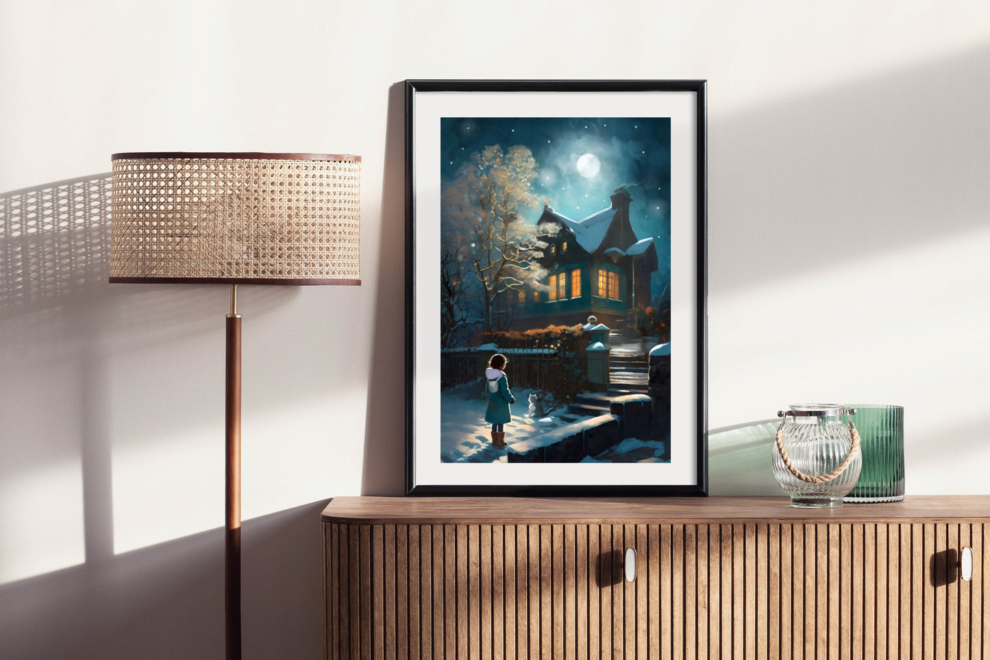 Moonlight Magic - Illustrated Print by Thomas Little