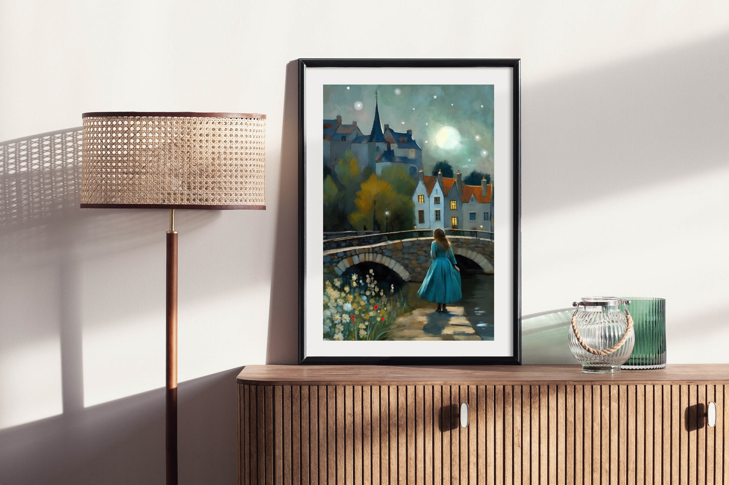 Moonlight Sonata - Illustrated Print by Thomas Little