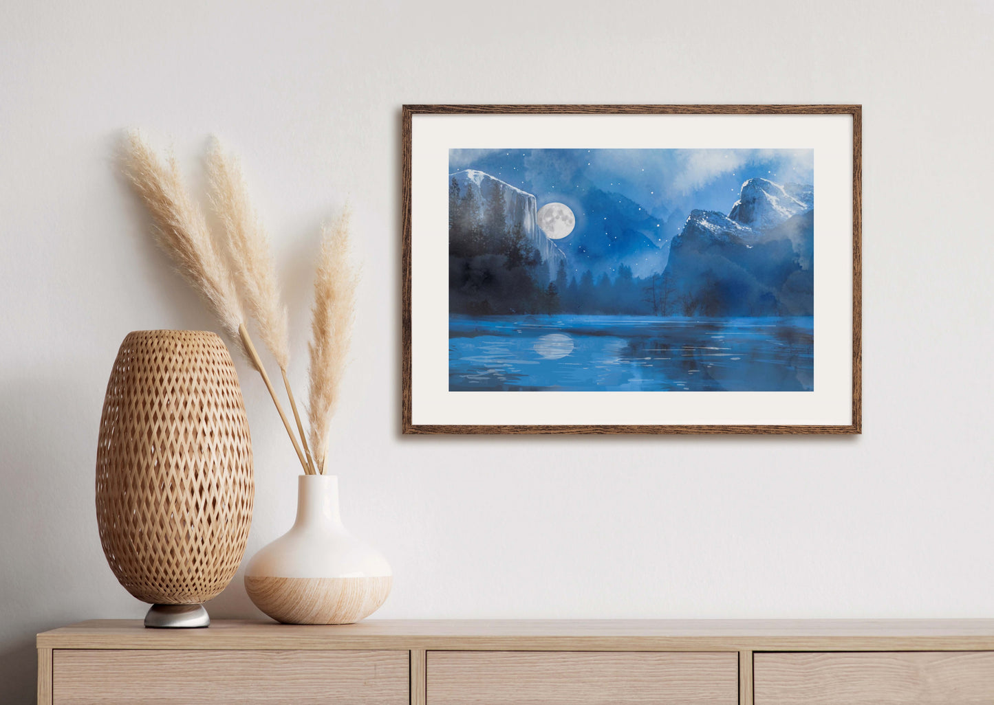 Moonrise - Illustrated Print by Thomas Little