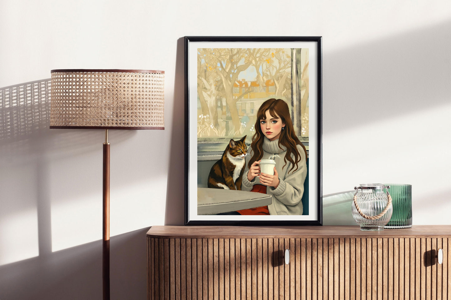 Morning in Helsinki - Illustrated Print by Thomas Little