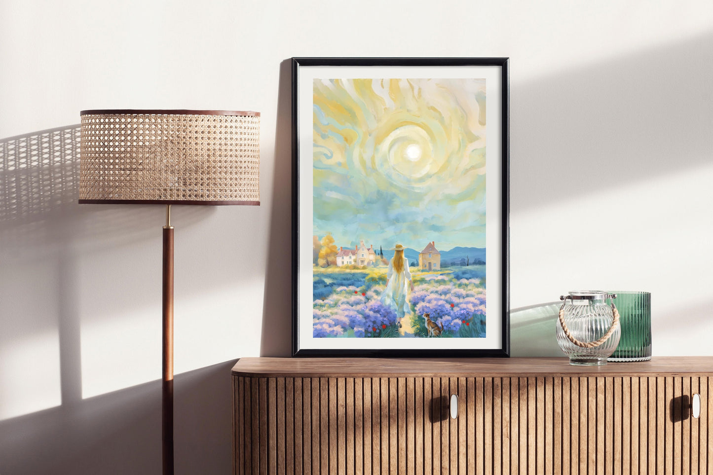 Morning in Provence - Illustrated Print by Thomas Little