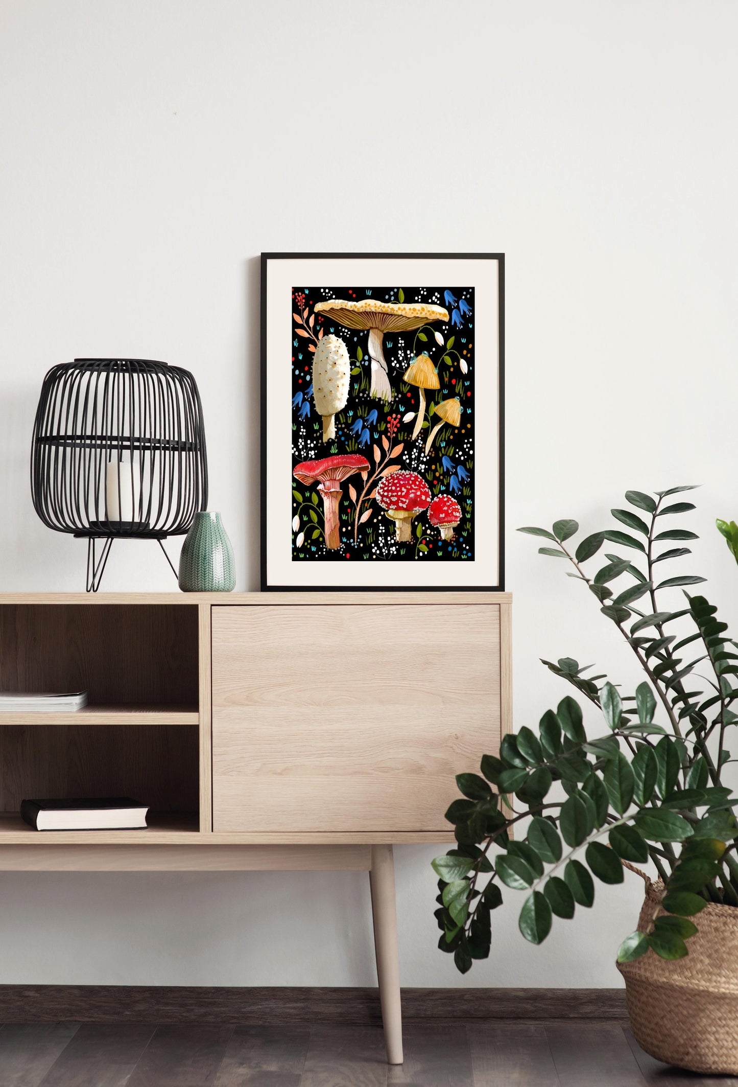 Mushroom Love - Illustrated Print by Thomas Little