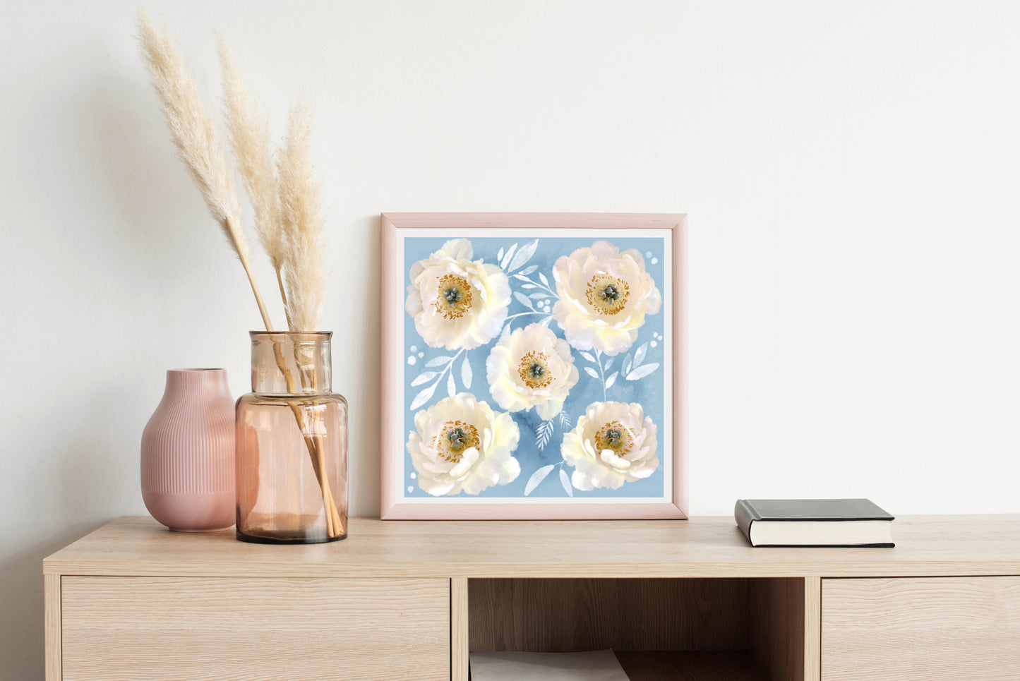 My Precious Peonies - Illustrated Print by Thomas Little