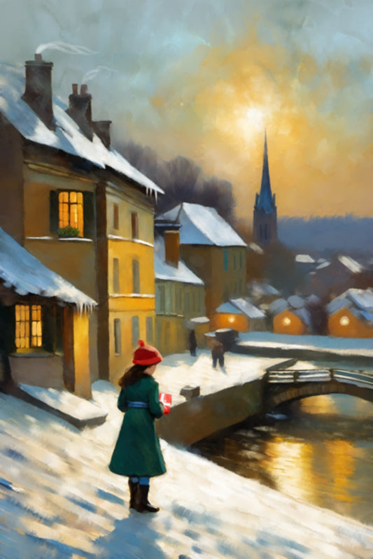 My Present for You - Illustrated Print by Thomas Little