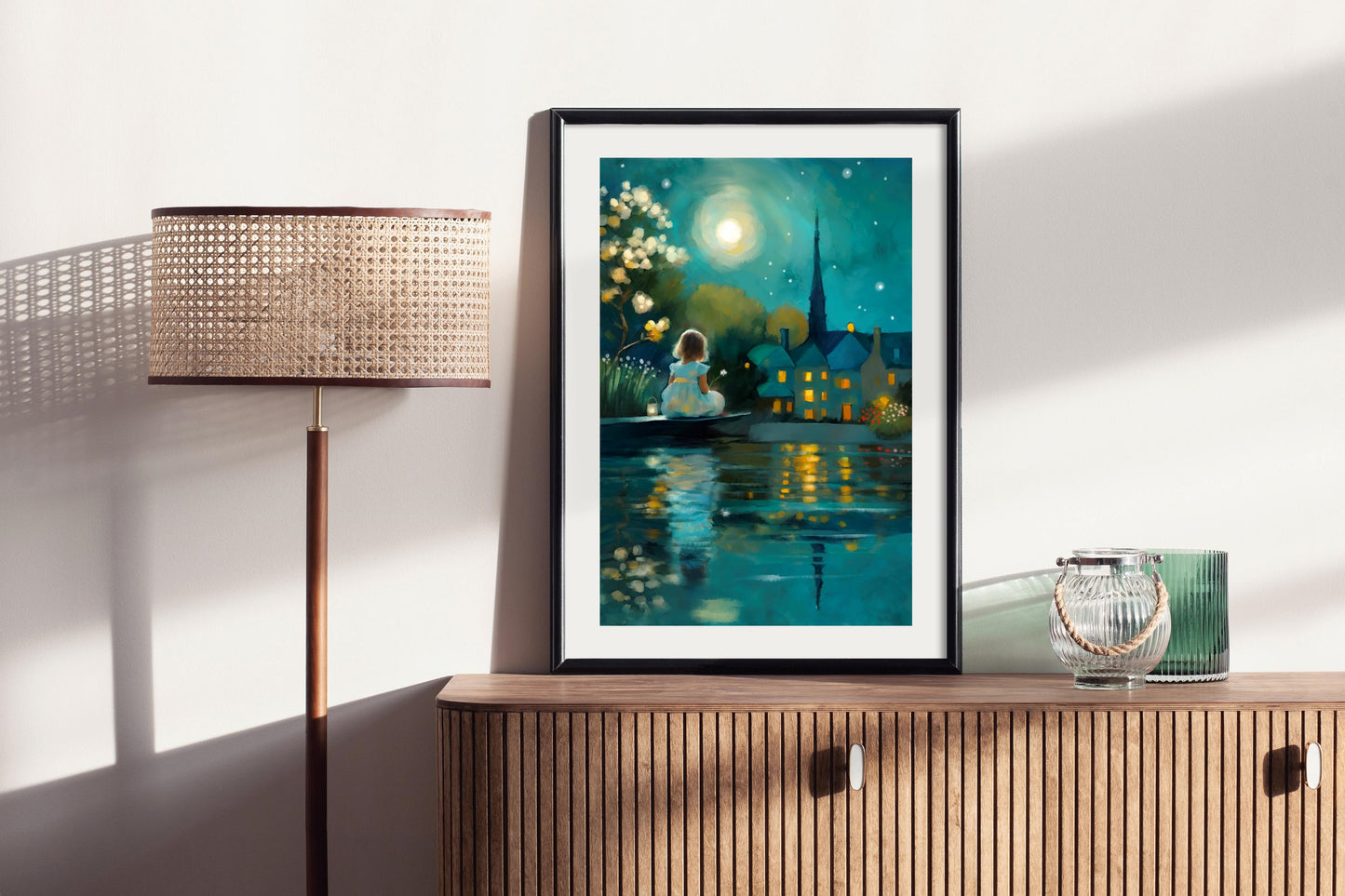 New Moon - Illustrated Print by Thomas Little