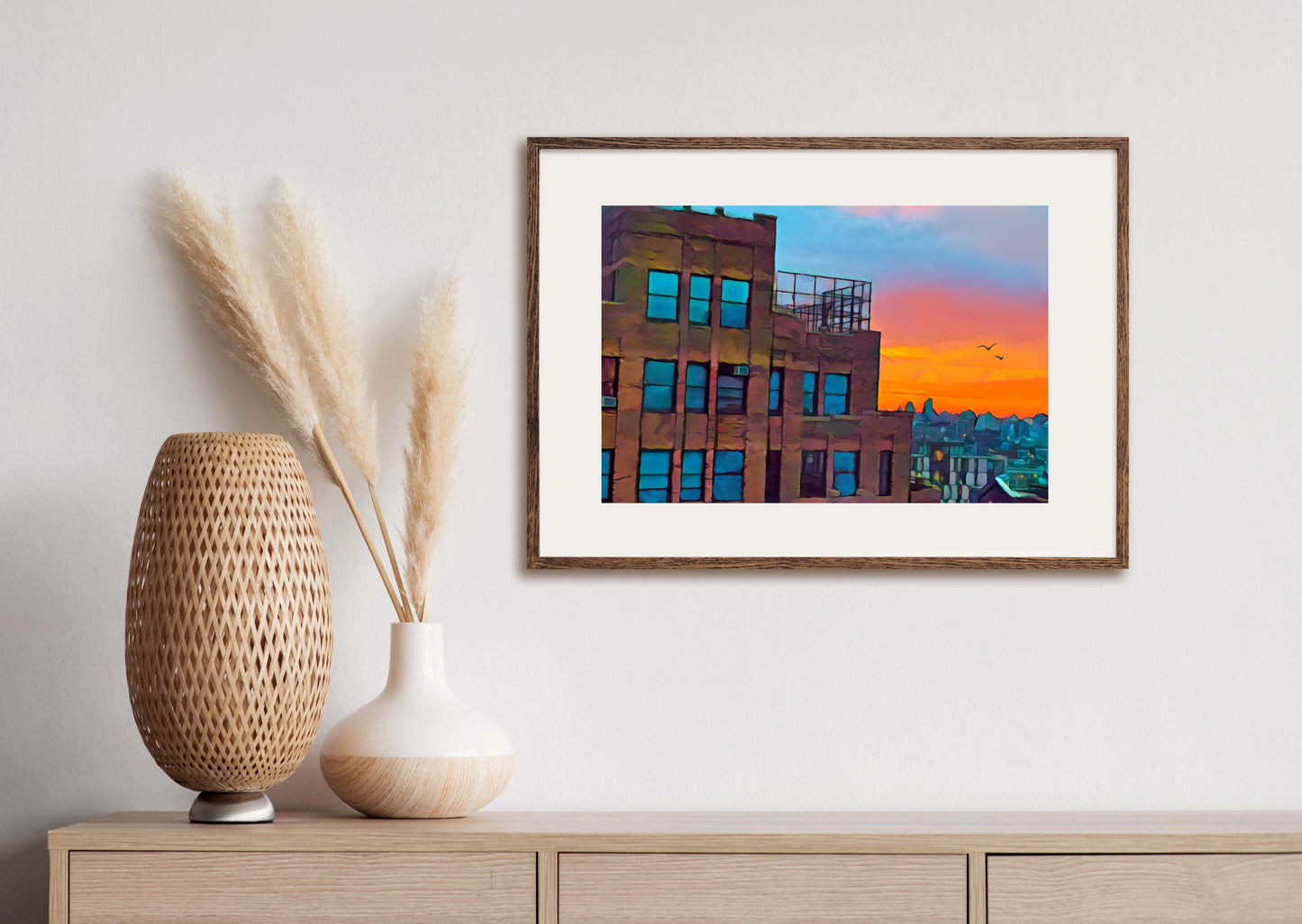 New York Skyline - Illustrated Print by Thomas Little