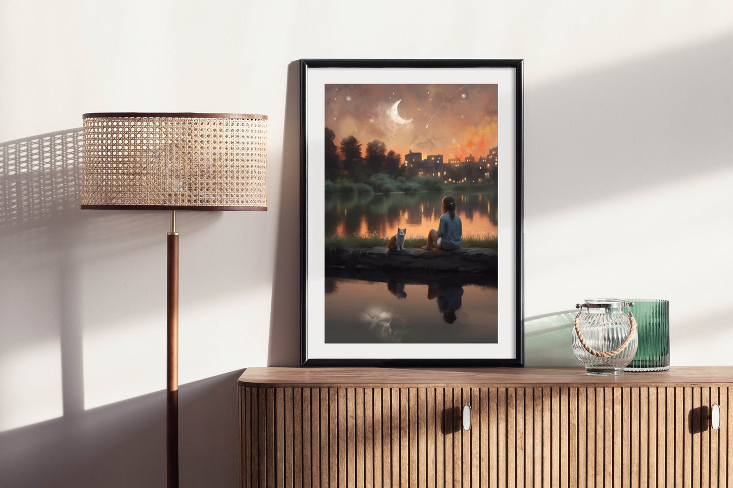 Nightfall - Illustrated Print by Thomas Little