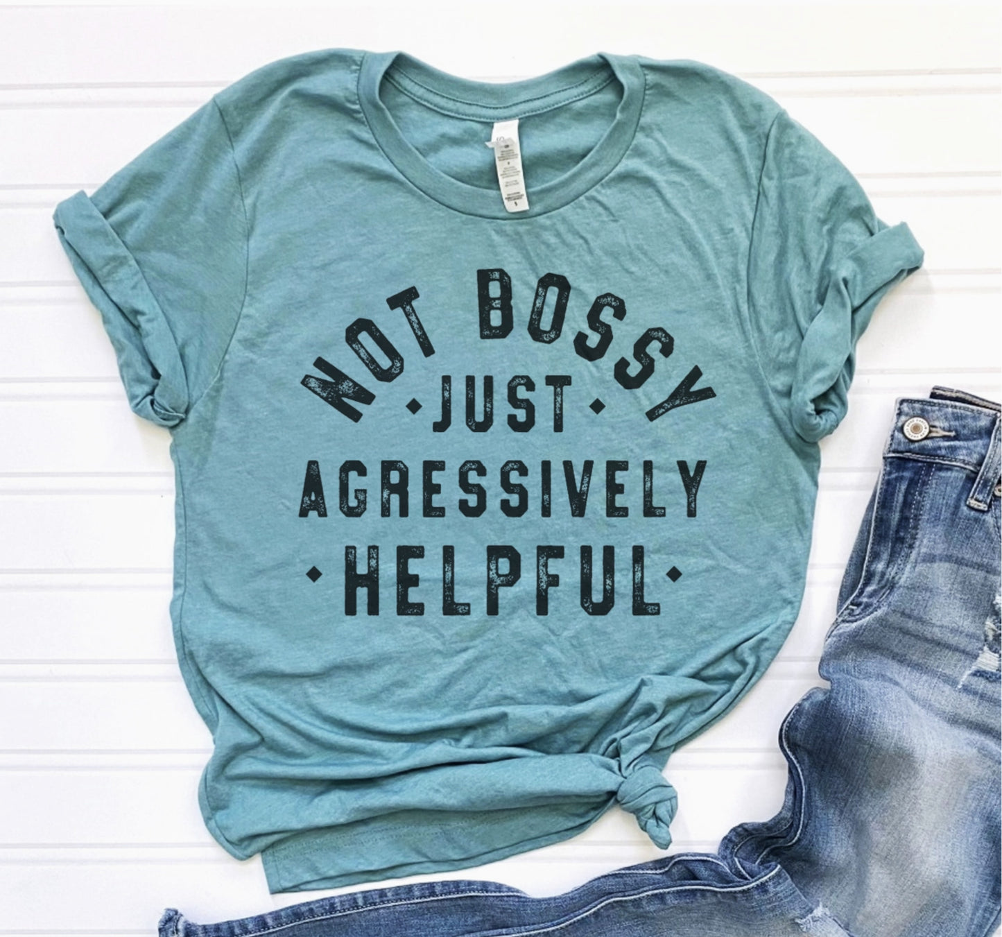 Not Bossy Sarcastic Graphic Tee - by Par.tees by Party On!®