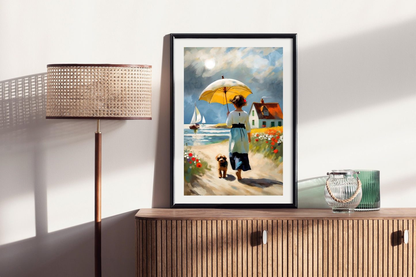 Oceanside - Illustrated Print by Thomas Little