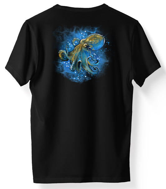 Golden Octopus - T-Shirts by Spun Bamboo®.