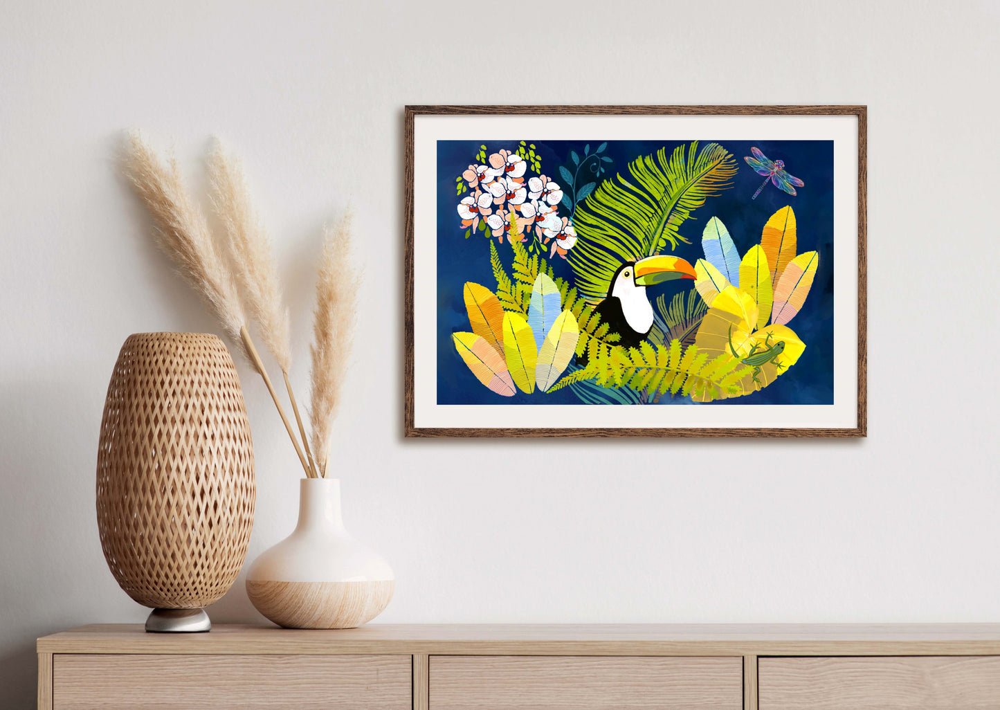 Oi Brazil - Illustrated Print by Thomas Little