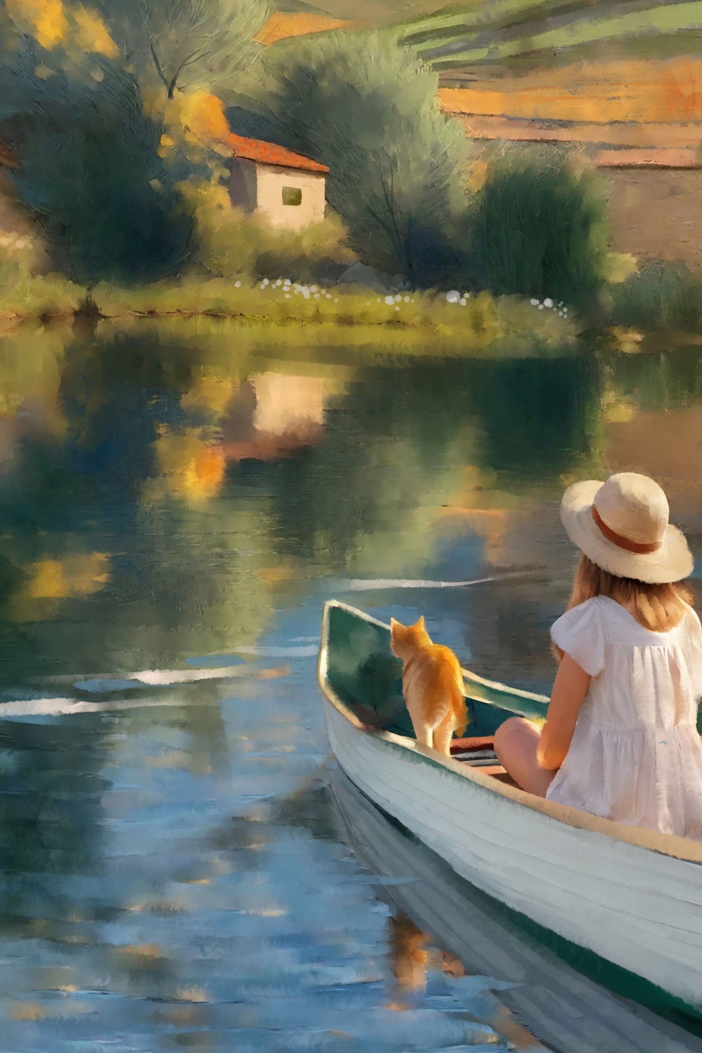 Once Upon a Tuscan Afternoon - Illustrated Print by Thomas Little