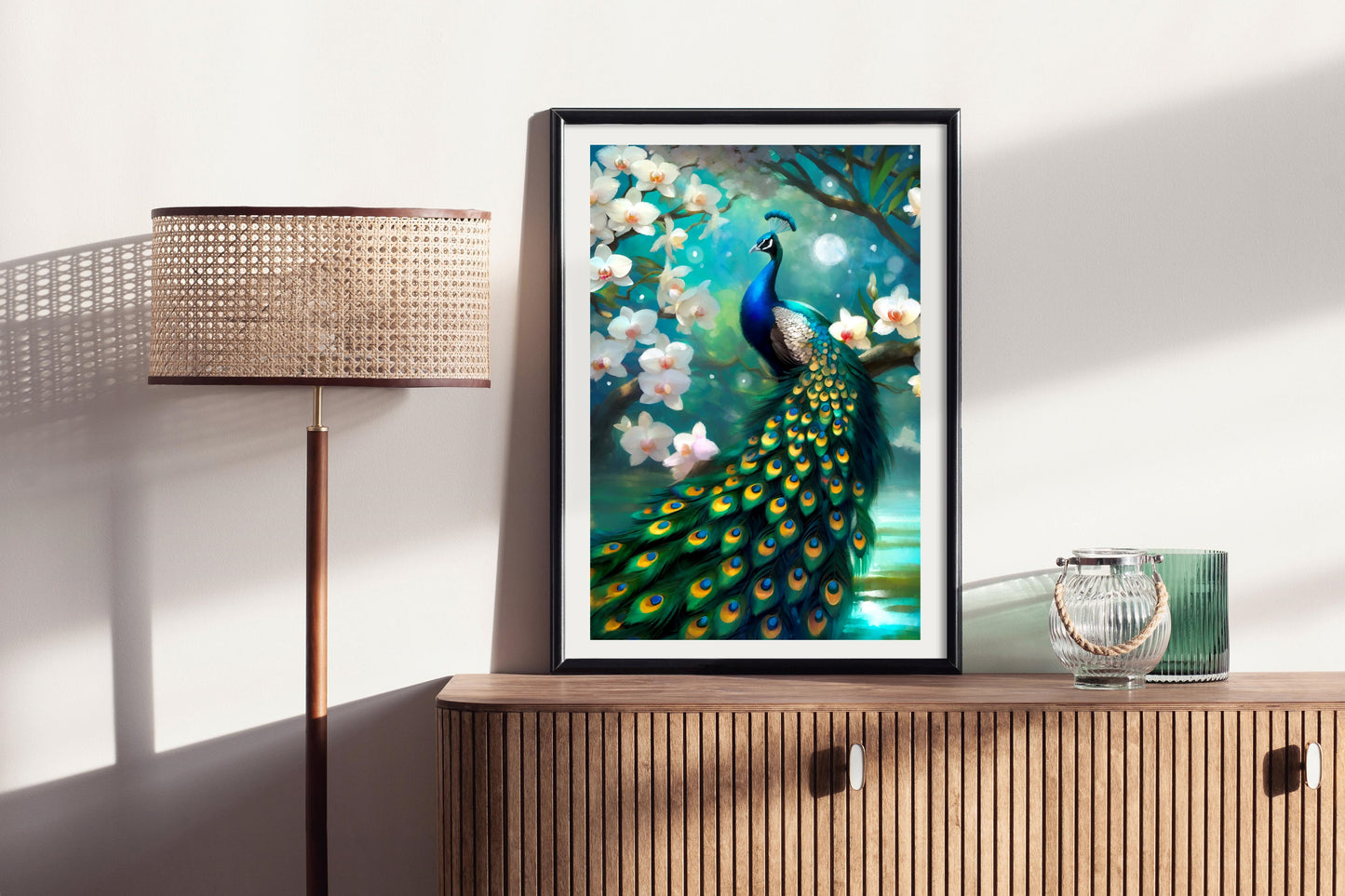 Orchid Night - Illustrated Print by Thomas Little