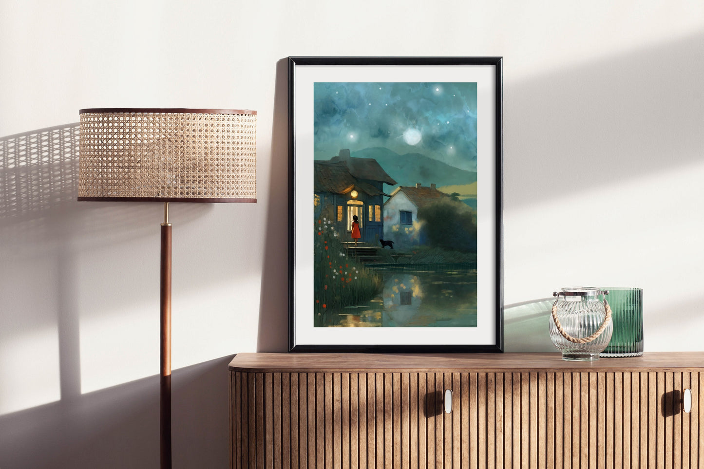 Out Visiting - Illustrated Print by Thomas Little