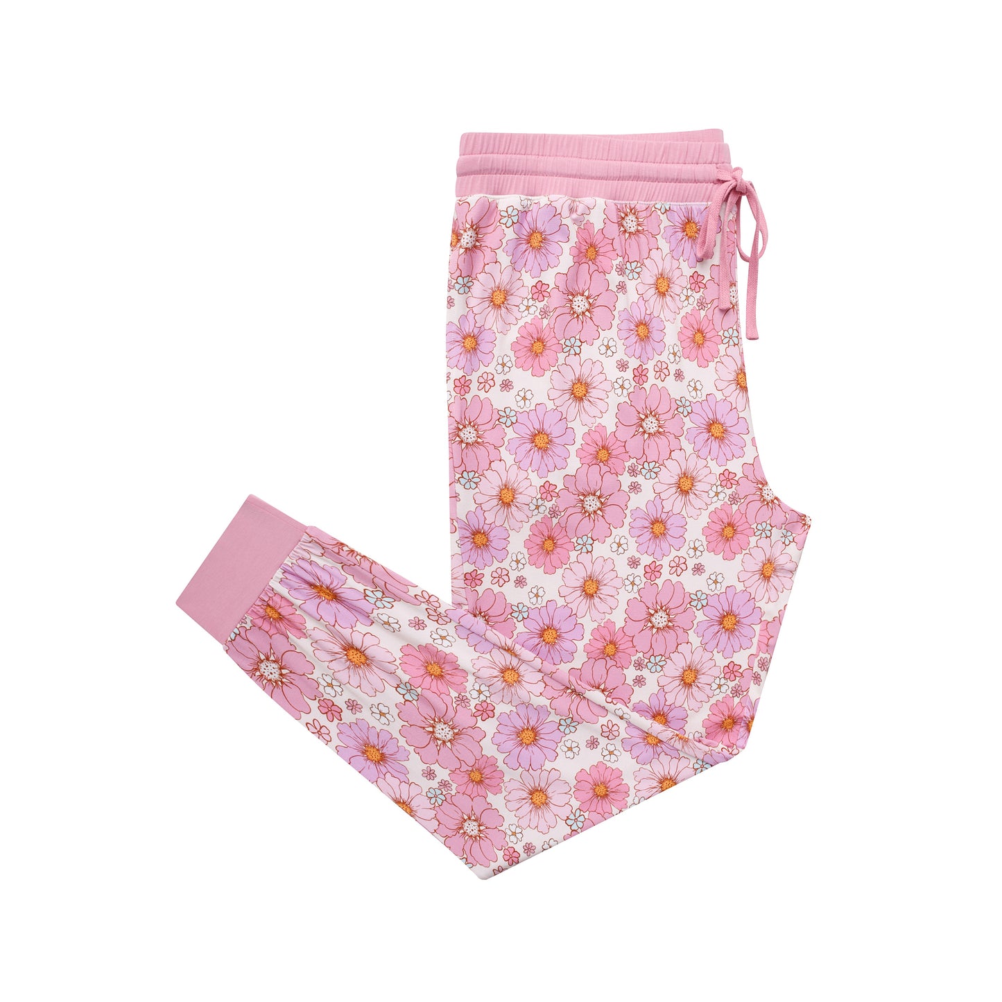 Powerful in Pink Flowers Women's Pants Bamboo Sleepwear - By Jammie Session®