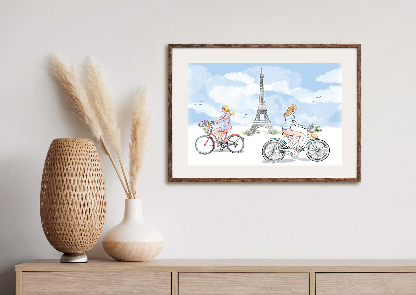 Parisian Spring - Illustrated Print by Thomas Little