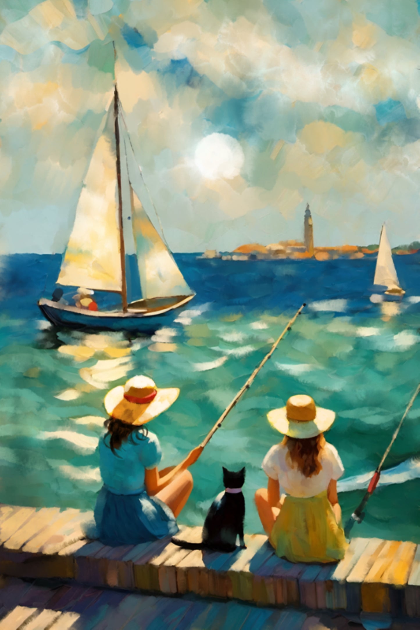 Perfect Day - Illustrated Print by Thomas Little