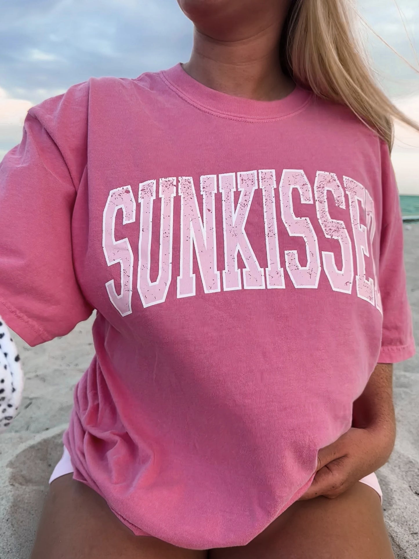 Pink Sunkissed Comfort Colors Tee - by Sunkissed Coconut