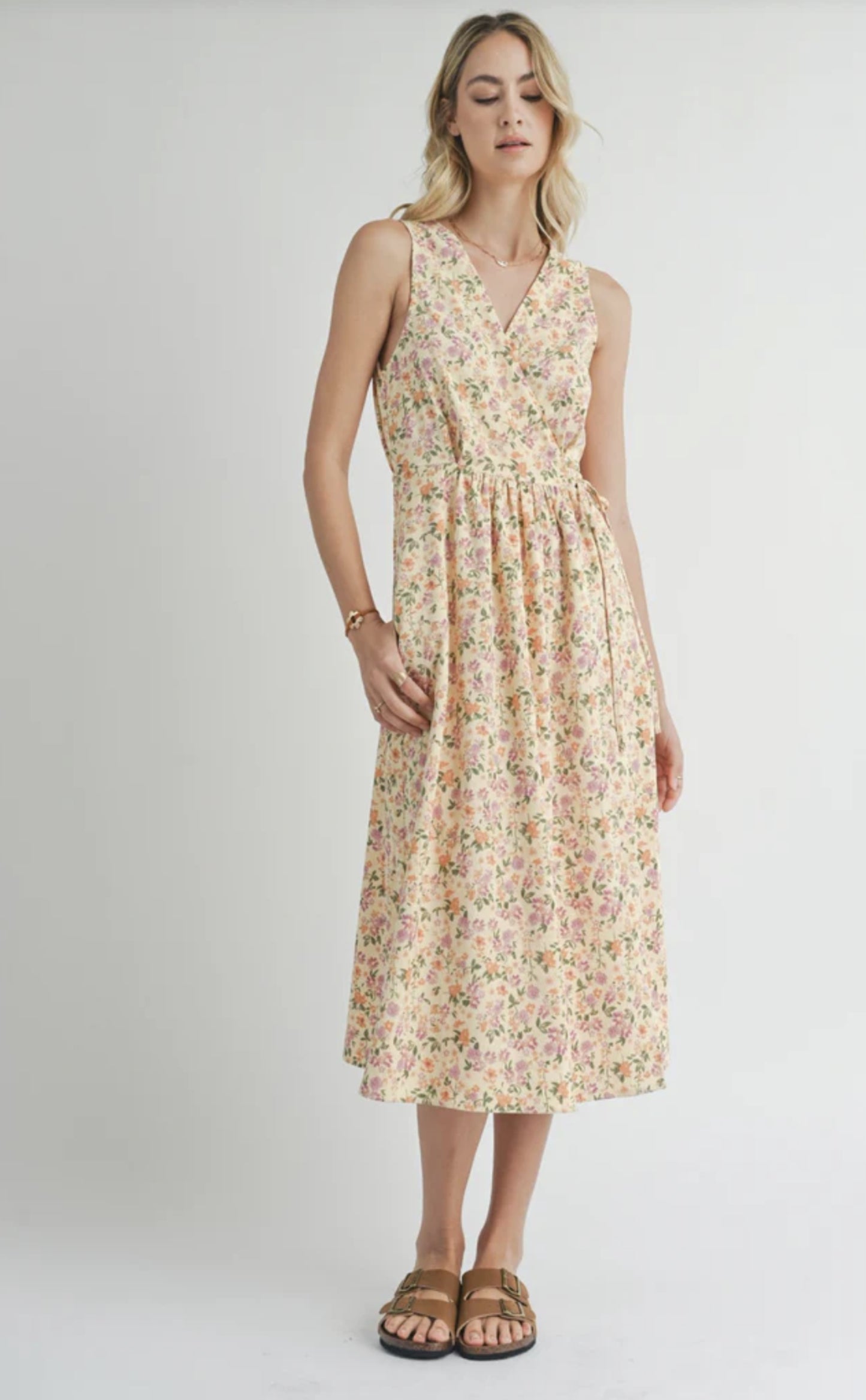 Plantlover Wrap Midi Dress - By Sadie & Sage®