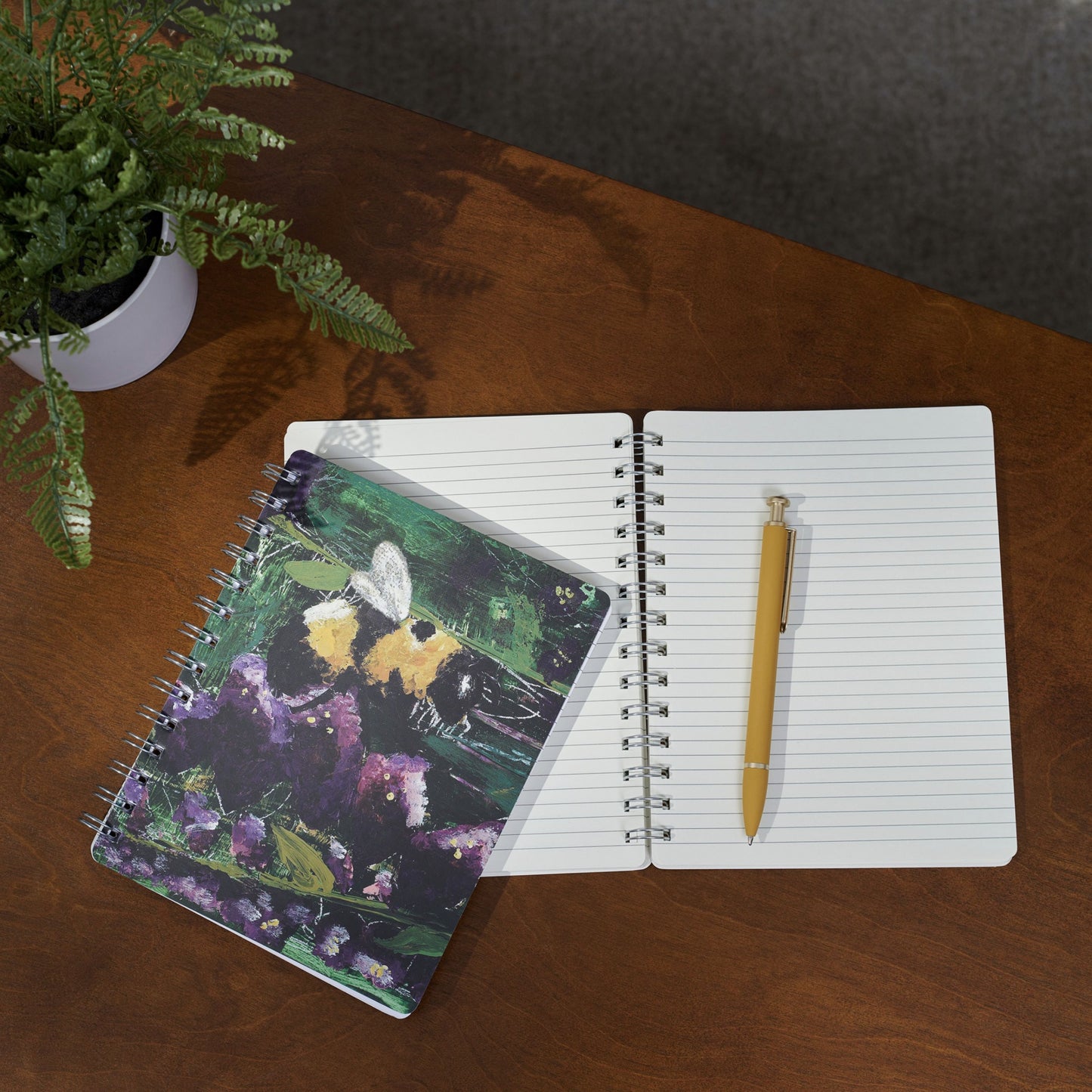 Pollinator Bee Spiral Notebook - by Primitives by Kathy®