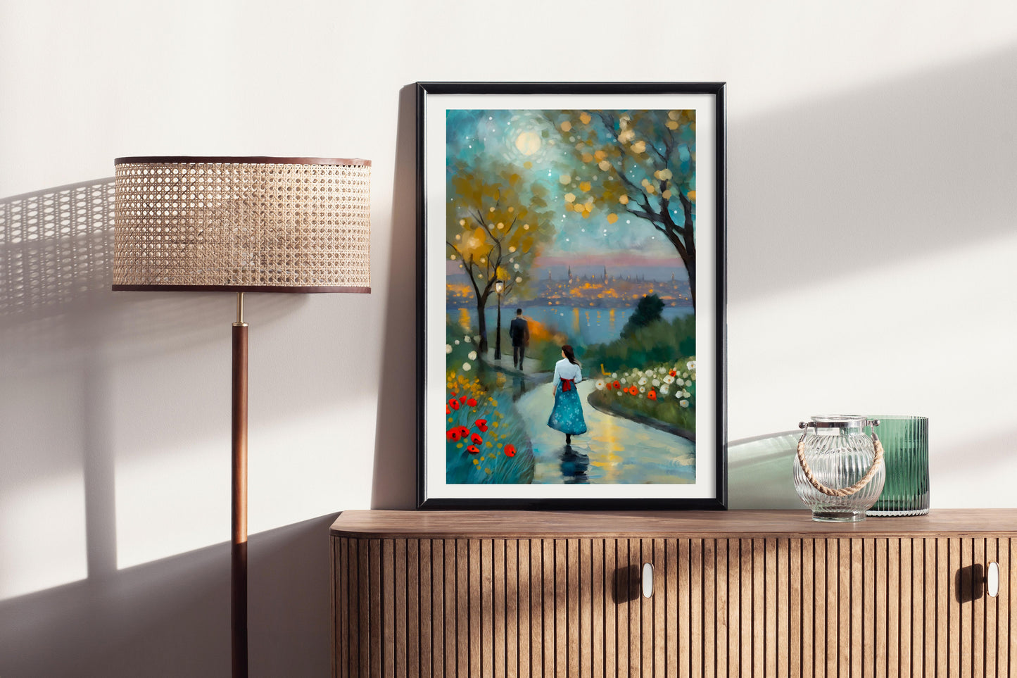 Pondering a Memory - Illustrated Print by Thomas Little