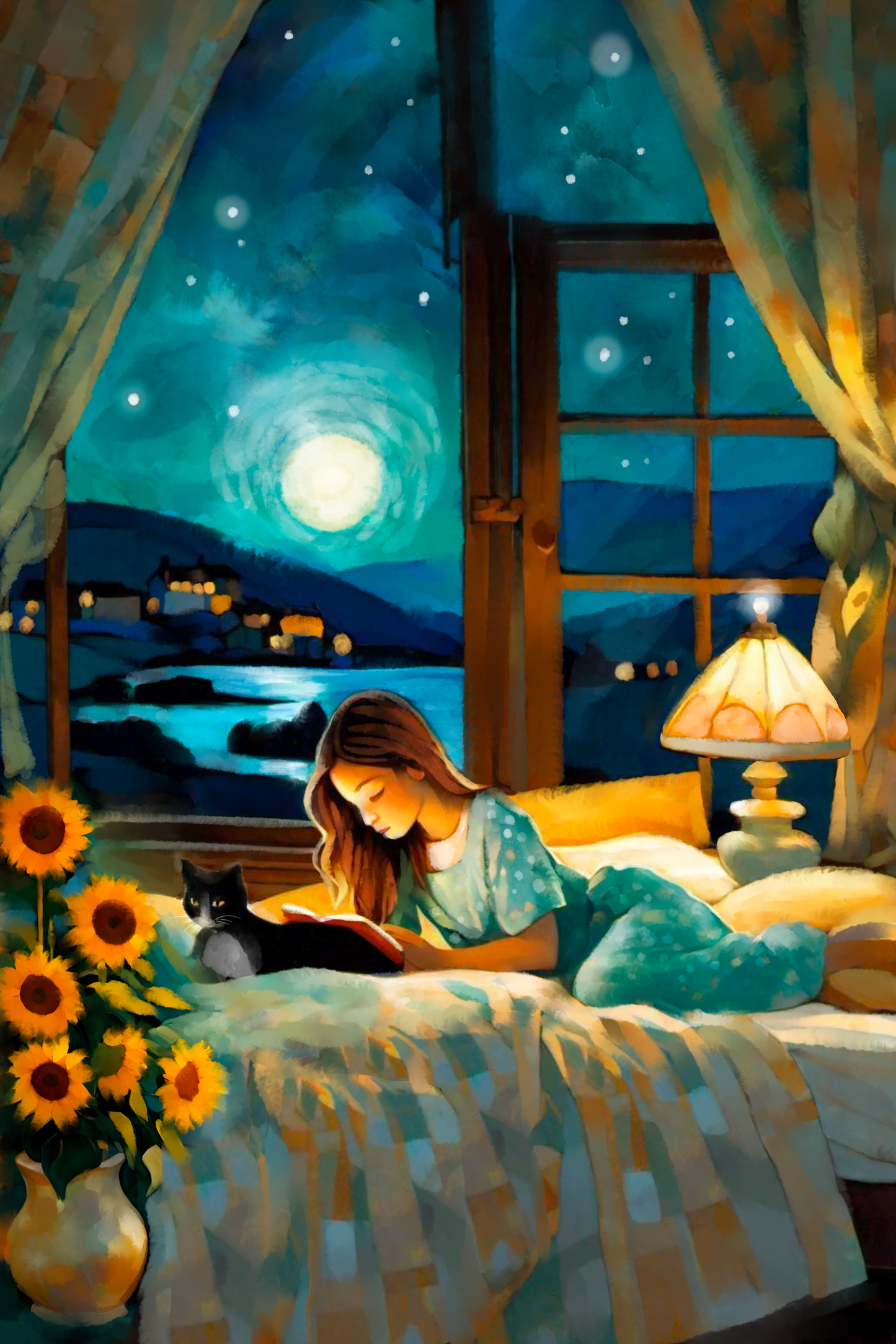 Quality Time - Illustrated Print by Thomas Little