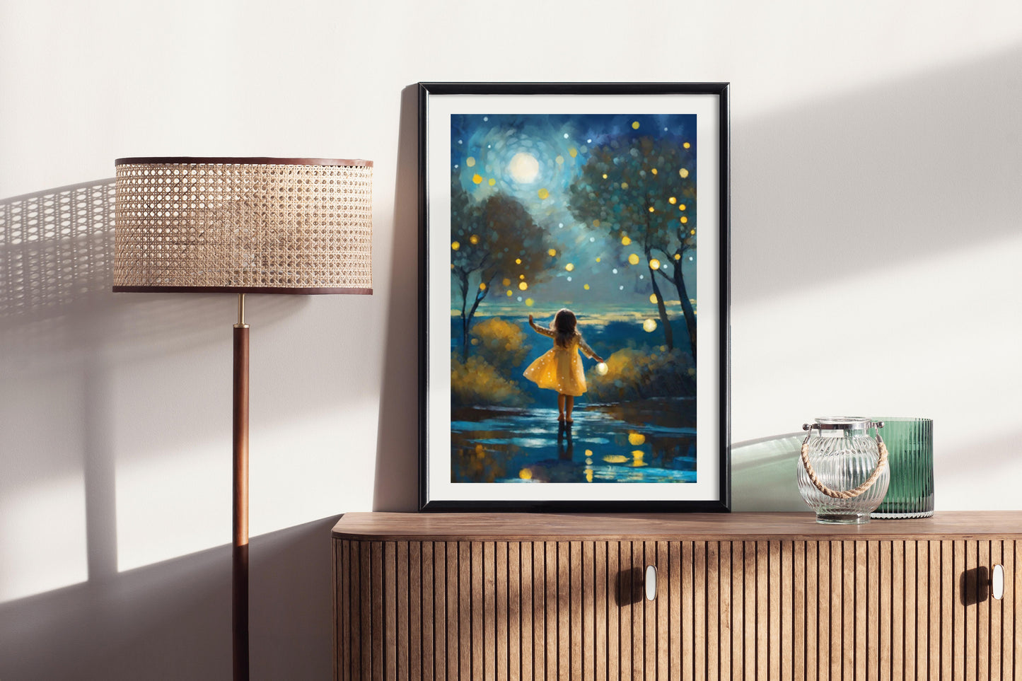 Reach For The Stars - Illustrated Print by Thomas Little