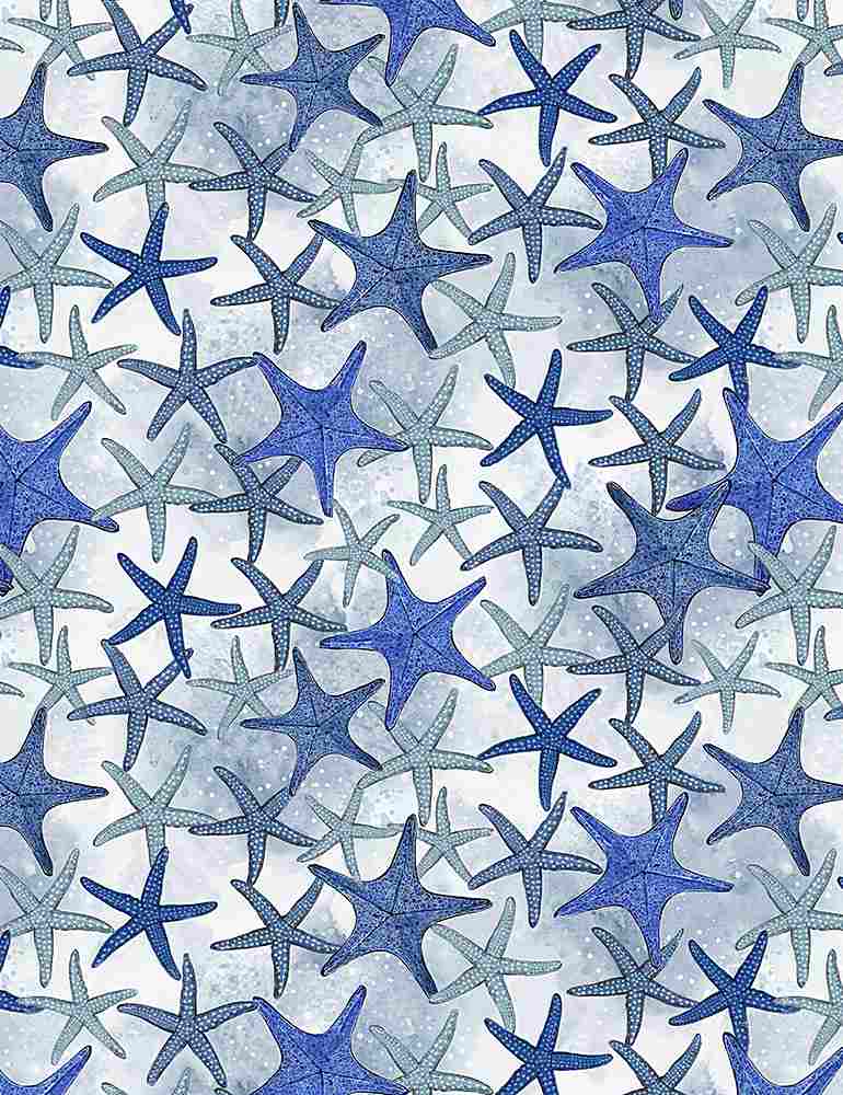 Telo Spiaggia 2 In 1 Blue Starfish – Pieghevole, Asciugatura Rapida, In Fibra Riciclata, 75x150 Cm, Si Trasforma In Borsa