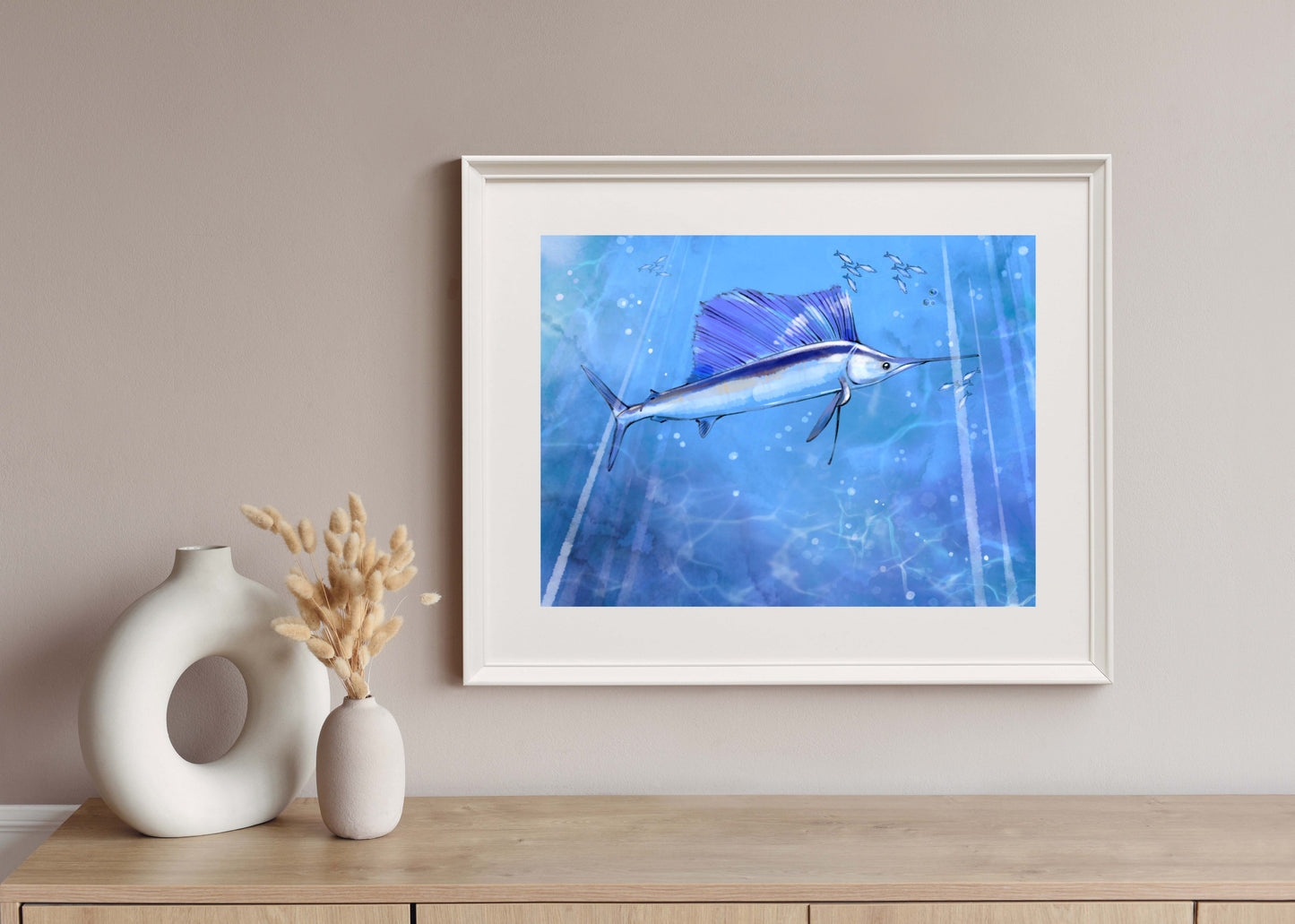 Sail On - Illustrated Print by Thomas Little