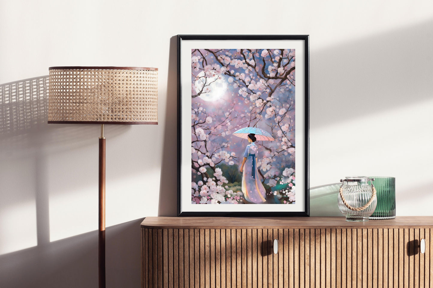 Sakura Season - Illustrated Print by Thomas Little