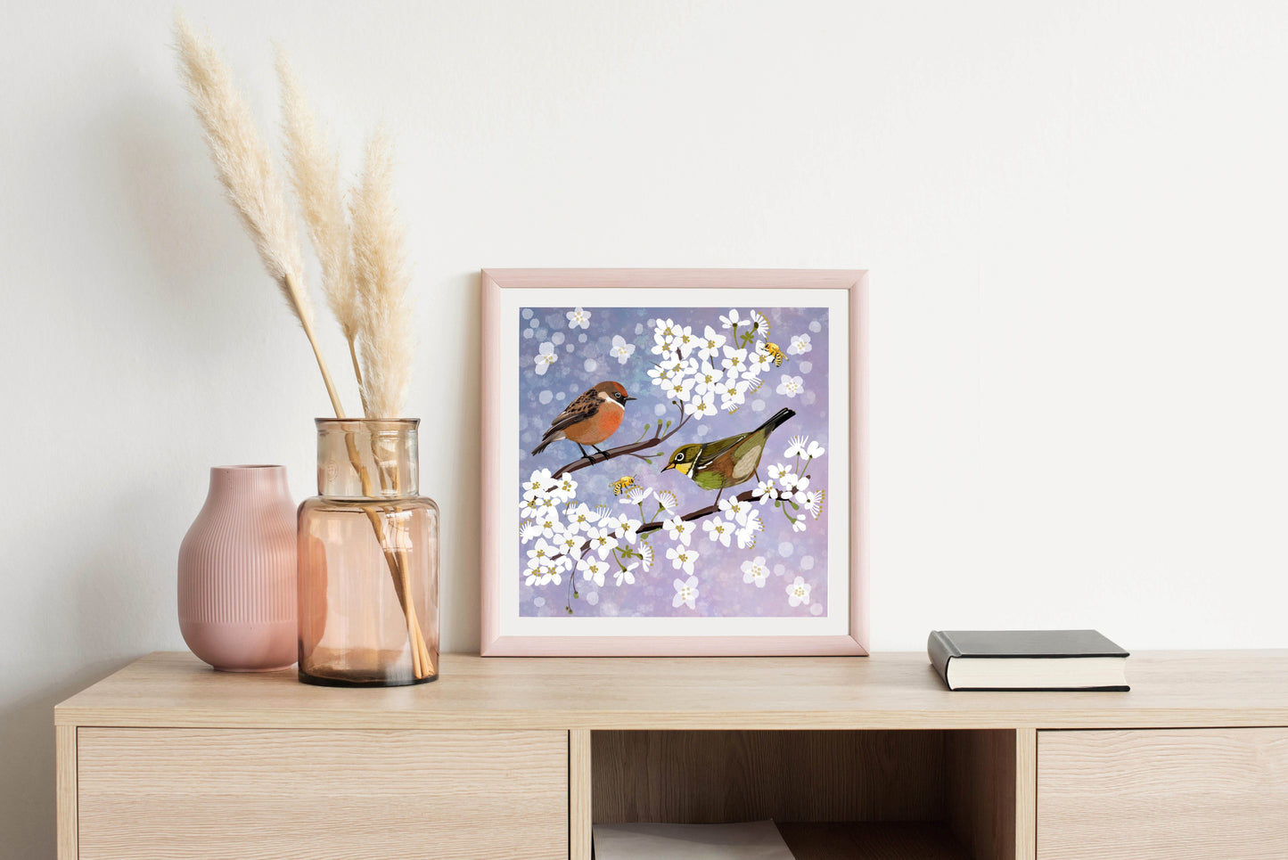 Sakura Season - Illustrated Print by Thomas Little