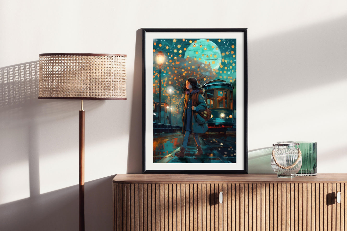 San Francisco Nights - Illustrated Print by Thomas Little