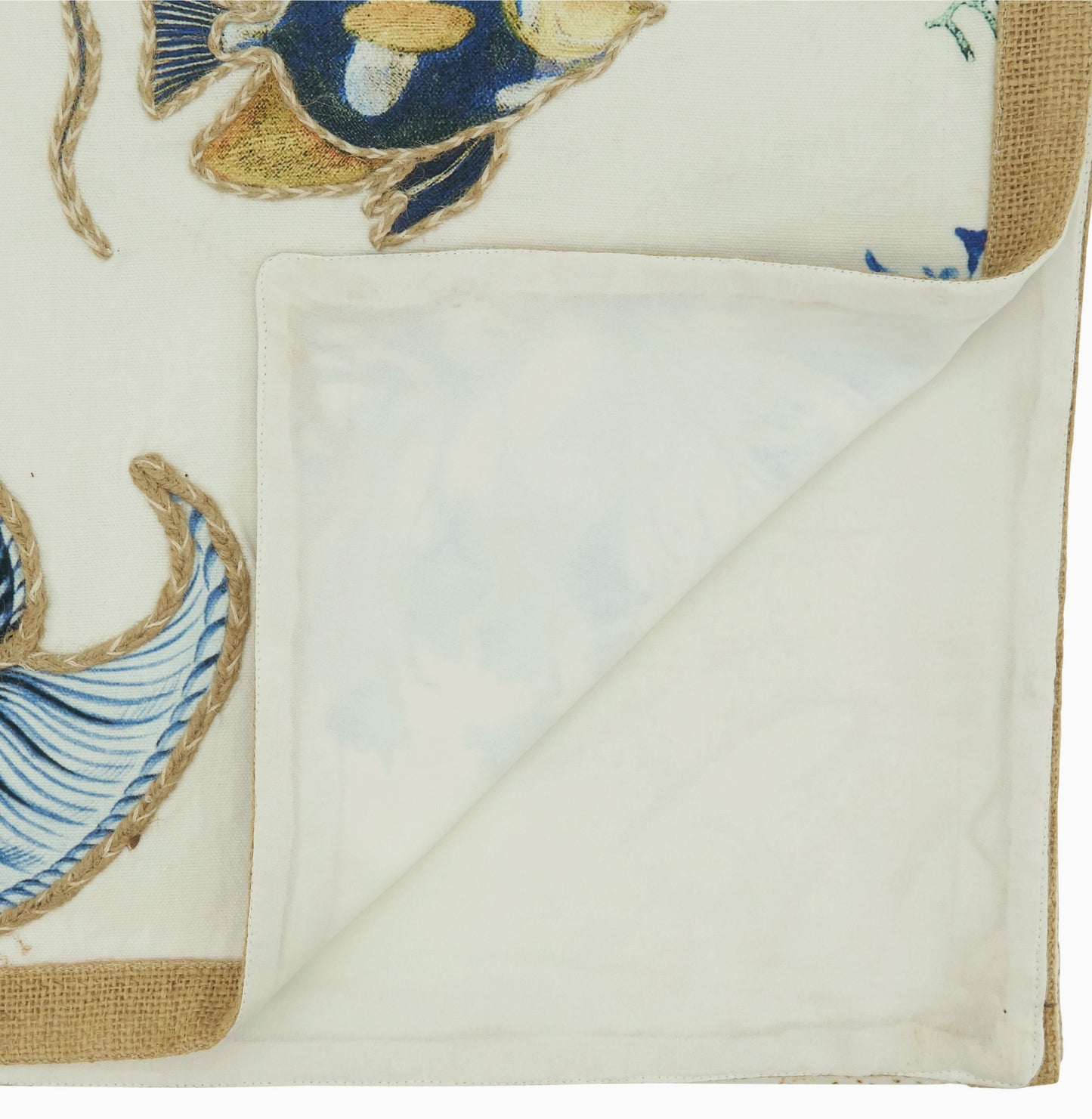 Sea Life Runner - Natural Look 16"x72" - by Saro Lifestyle