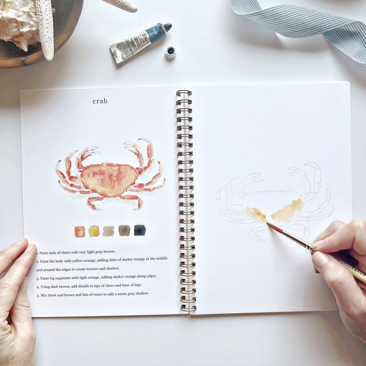 Seaside Watercolor Workbook - by Emily Lex Studio