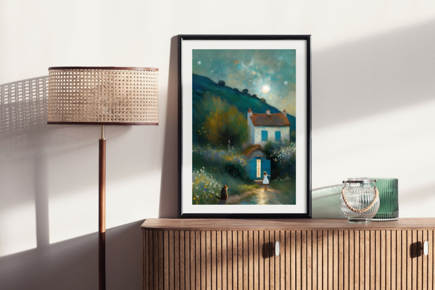 Simple Life - Illustrated Print by Thomas Little