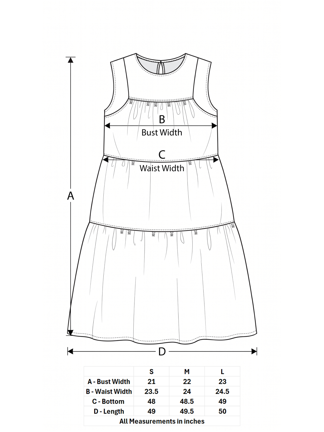 Short Sleeve Tiered Midi Dress - by Amente®