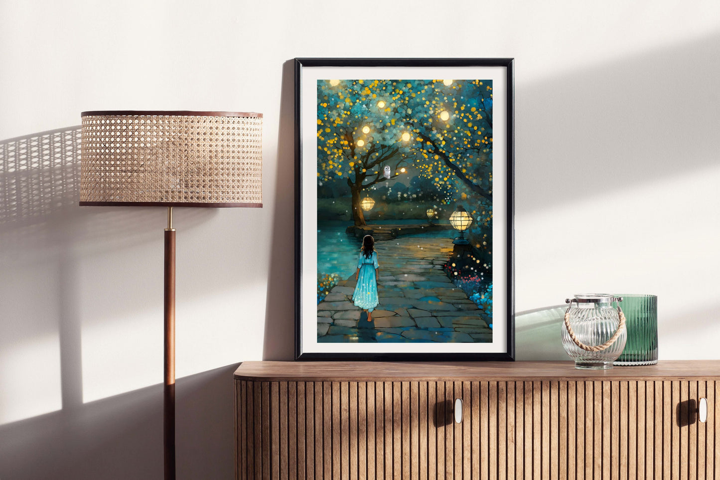 Sleep Walking - Illustrated Print by Thomas Little
