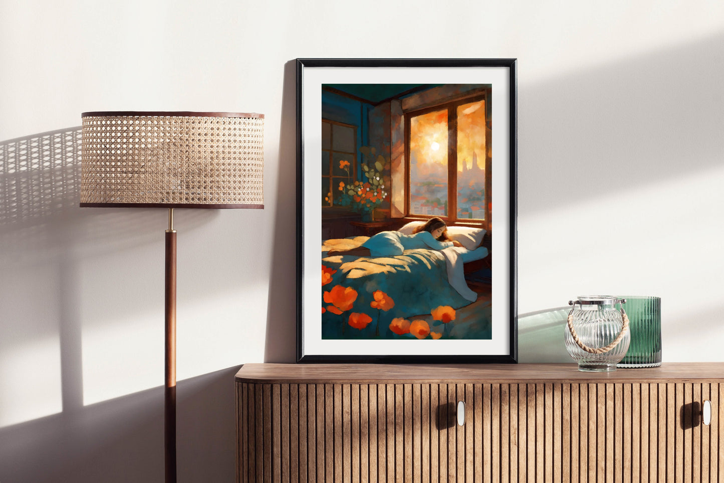 Sleeping In - Illustrated Print by Thomas Little