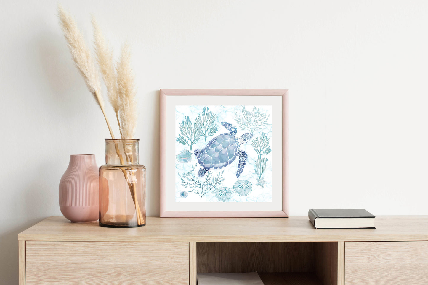Soft Seas 1 - Illustrated Print by Thomas Little