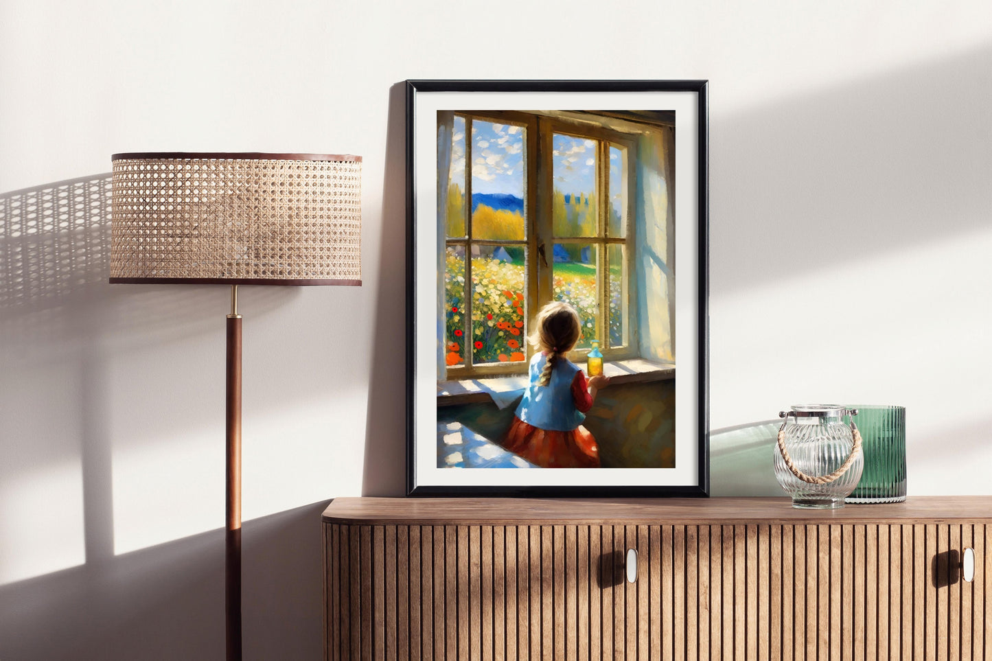 Spring Anticipation – Serene Nature-Inspired Art Print for a Warm & Dreamy Home