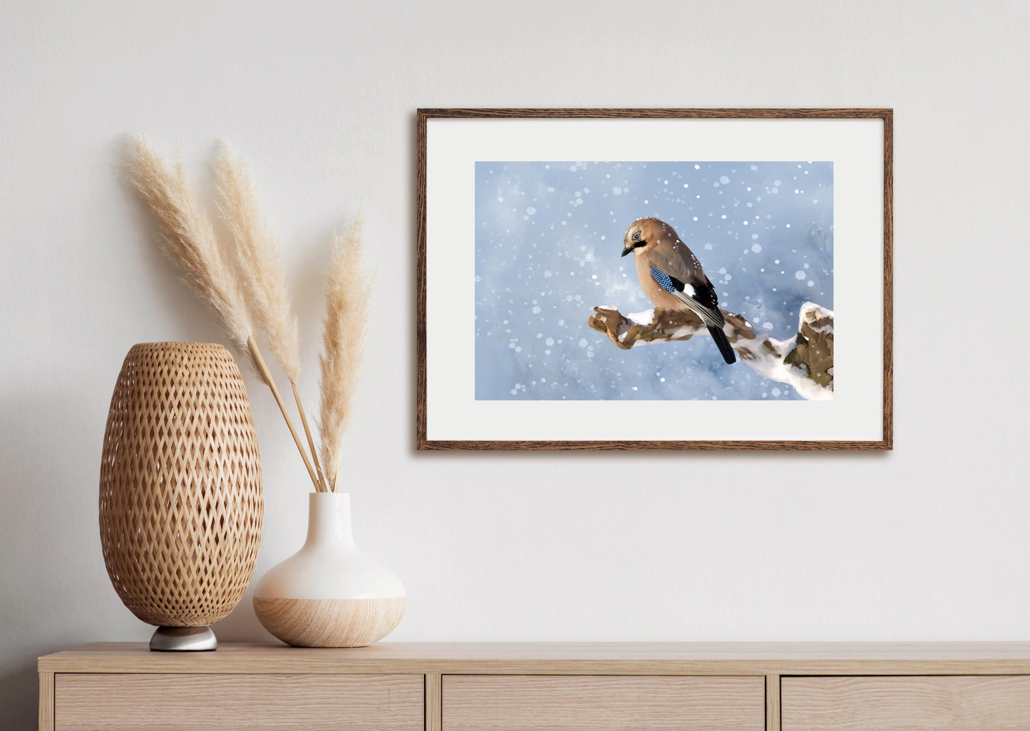 Spring Snow - Illustrated Print by Thomas Little
