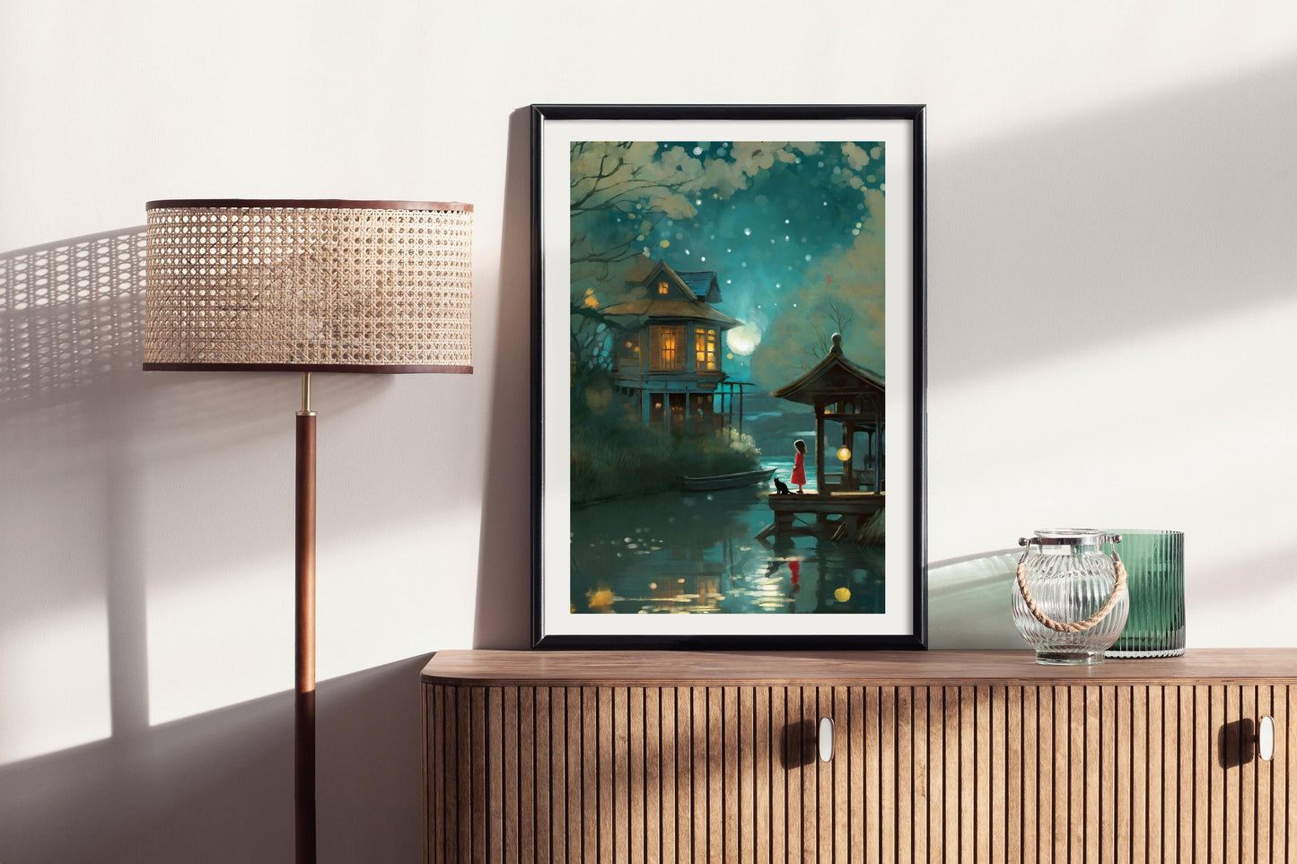 Star Night Star Bright - Illustrated Print by Thomas Little