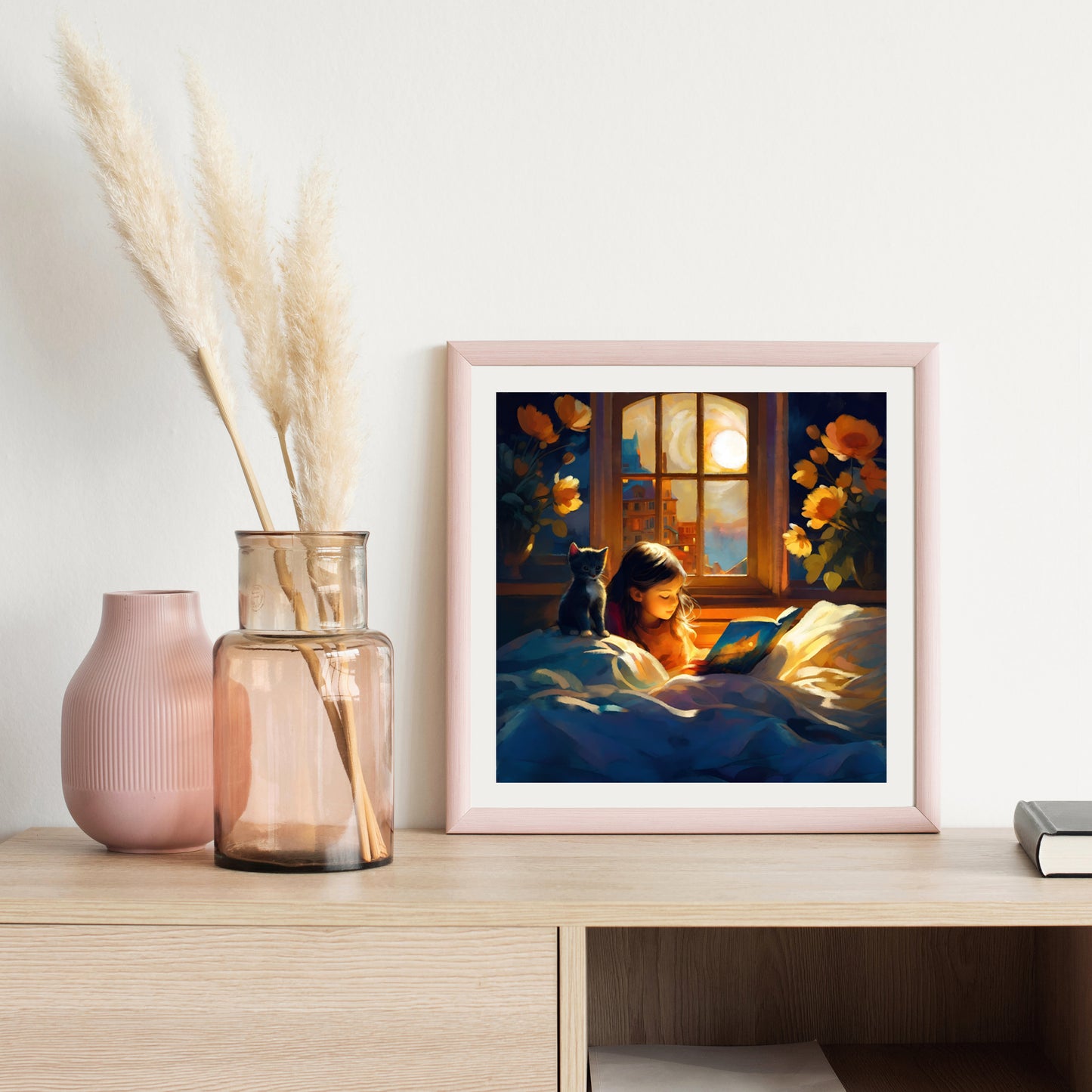 Story Time - Illustrated Print by Thomas Little