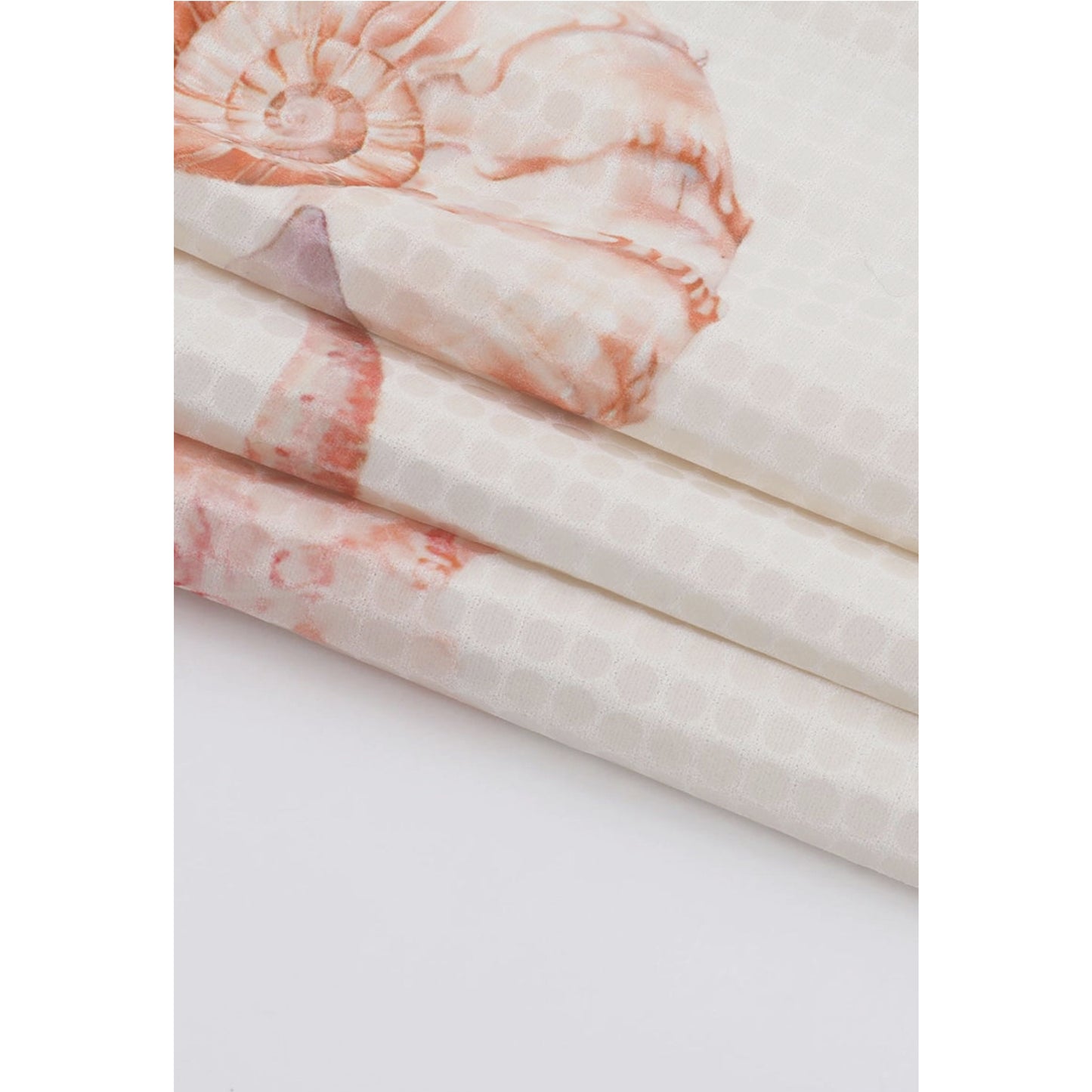 Strapless Starfish Print Dress (Beige color) - by Mccolin