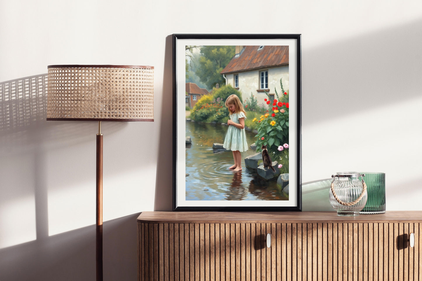 Summer Day - Vibrant Illustrated Art Print | Home & Office Wall Decor