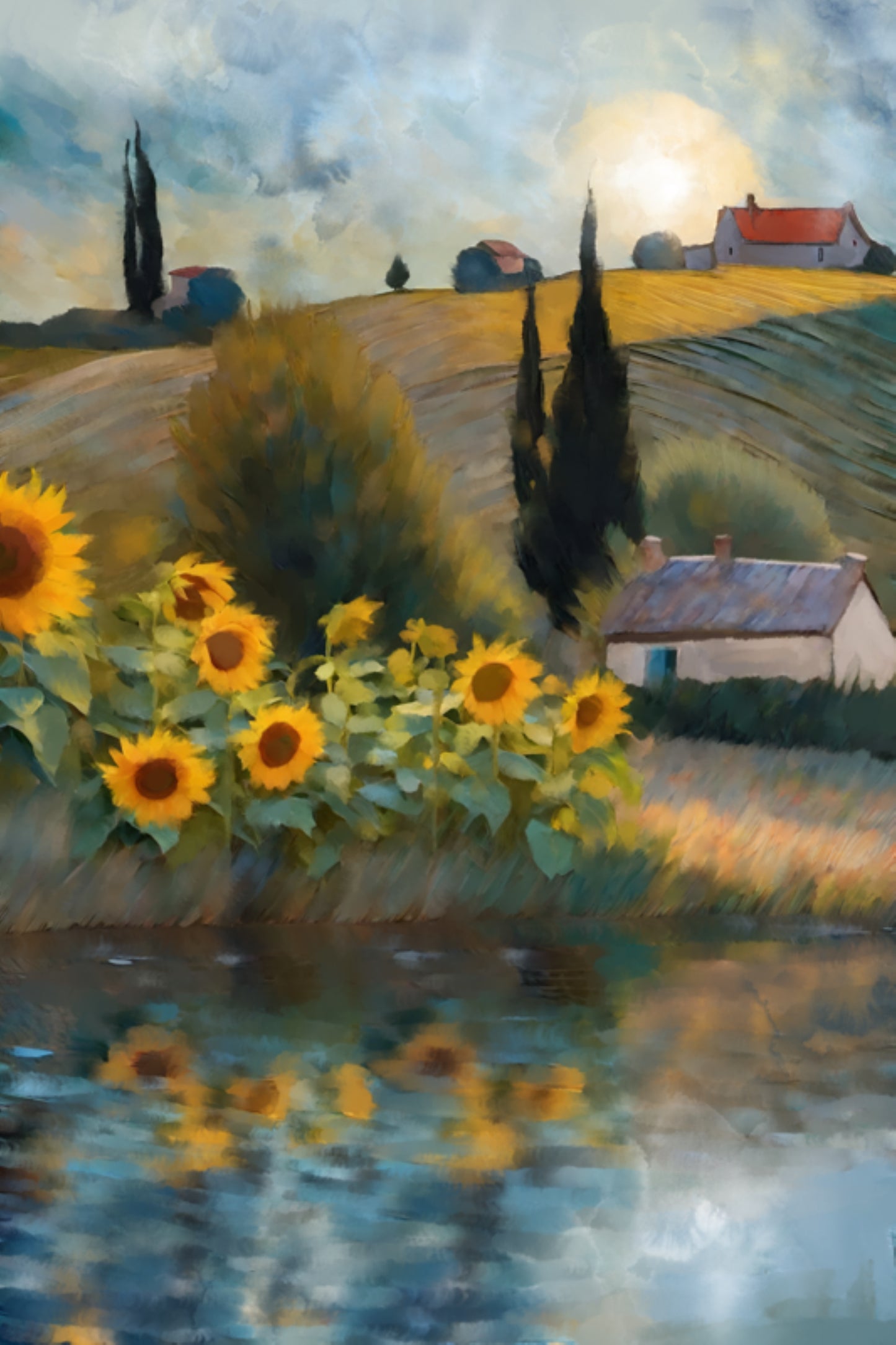 Summer Fields - Illustrated Print by Thomas Little