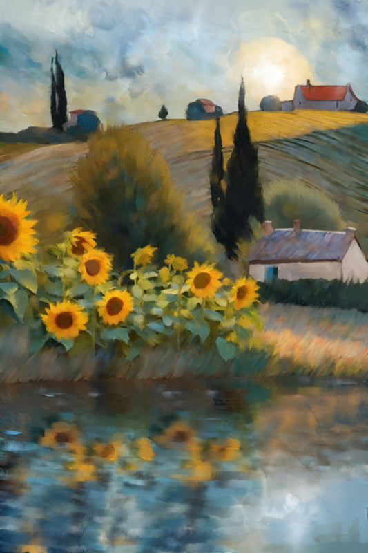 Summer Fields - Illustrated Print by Thomas Little